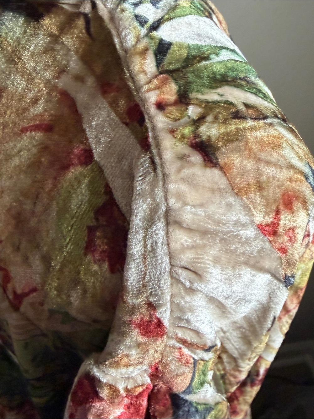 NWT A Rare Bird Floral Crushed Velvet Lace Boho Tunic Top OS - Picture 7 of 14